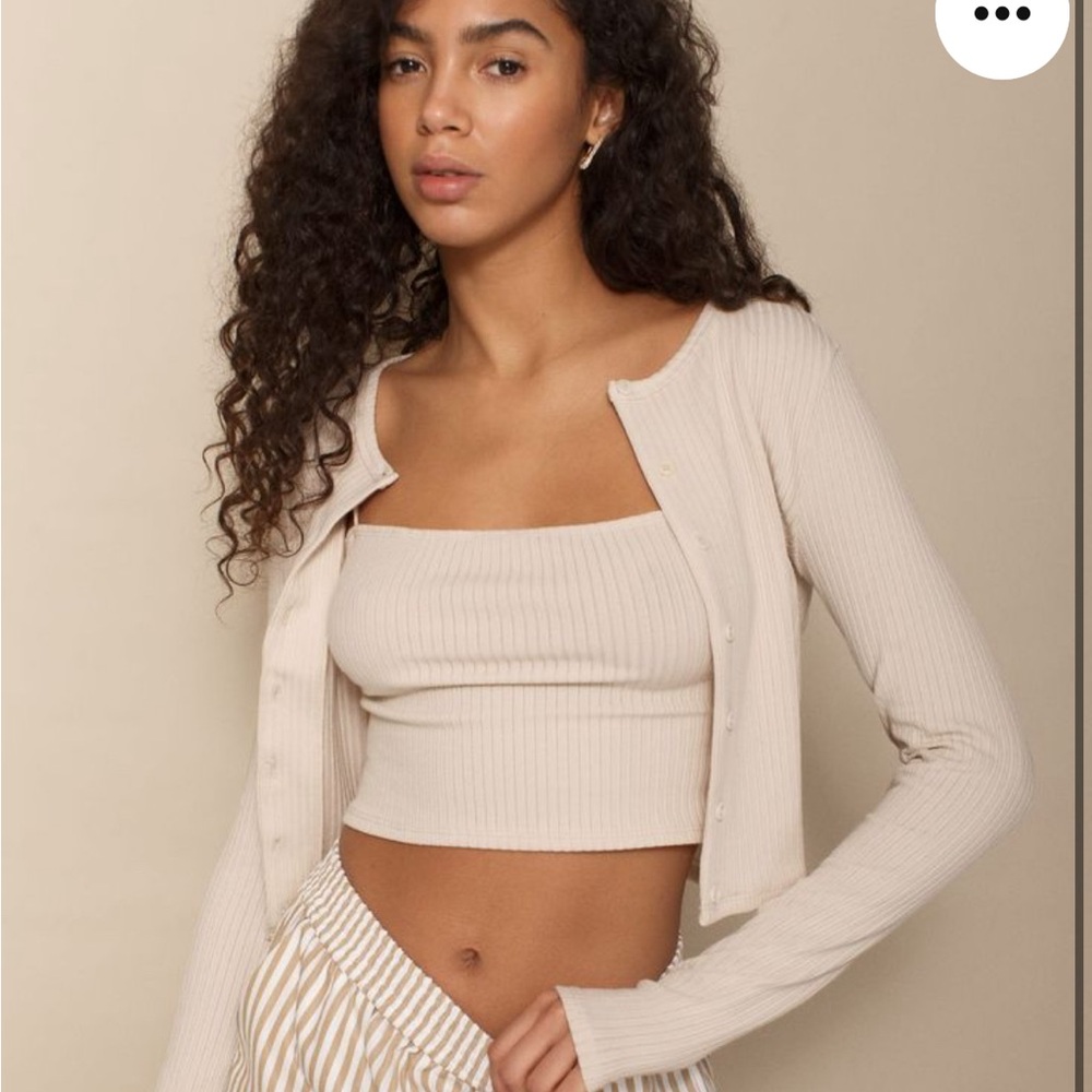 Bone Reformation cardigan sweater set